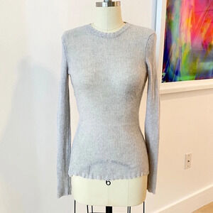 James Perse 100% Cashmere Crewneck Sweater Lilac 1